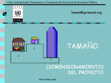 DIMENSIONAMIENTO DEL PROYECTO