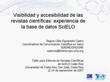 Visibilidad y accesibilidad de las revistas cient