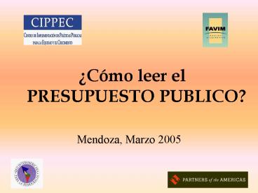 Cmo leer el PRESUPUESTO PUBLICO