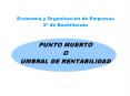 PUNTO MUERTO O UMBRAL DE RENTABILIDAD PowerPoint PPT Presentation