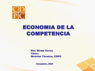 ECONOMIA DE LA COMPETENCIA