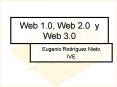 Web 1'0, Web 2'0 y Web 3'0 PowerPoint PPT Presentation