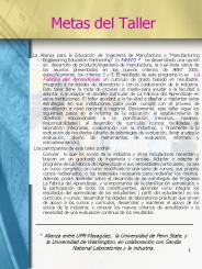 Metas del Taller
