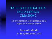 TALLER DE DID