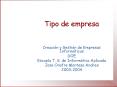 Tipo de empresa PowerPoint PPT Presentation