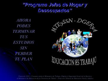 Programa Jefes de Hogar y Desocupados