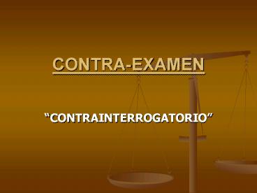 CONTRAEXAMEN
