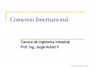 Comercio Internacional