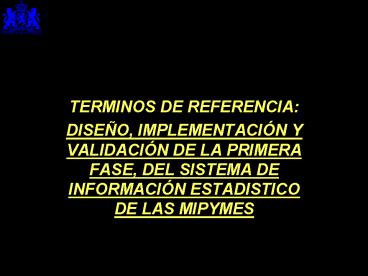 TERMINOS DE REFERENCIA: