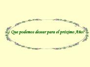 Deseos para el proximo ao