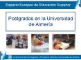 Postgrados en la Universidad de Almera PowerPoint PPT Presentation