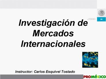 Investigacin de Mercados Internacionales