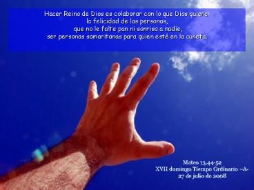 17 Tiempo Ordinario A