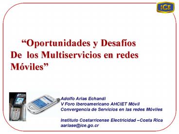 Desarrollo Servicios IP en el Sector Telecomunicaciones