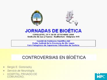 CONTROVERSIAS EN BIOTICA