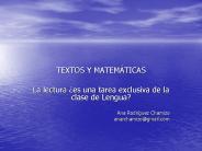 TEXTOS Y MATEM