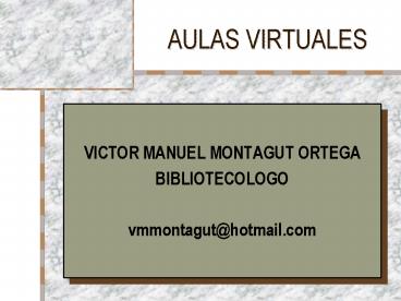 AULAS VIRTUALES