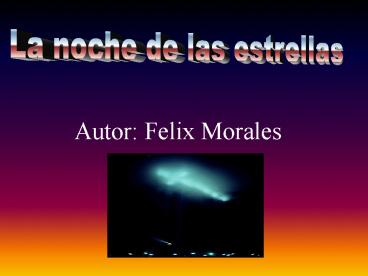 La noche de las estrellas