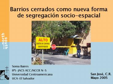 Barrios cerrados como nueva forma de segregaci