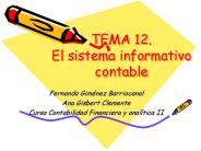 TEMA 12. El sistema informativo contable