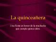 La quinceaera PowerPoint PPT Presentation