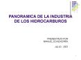PANORAMICA DE LA INDUSTRIA DE LOS HIDROCARBUROS PowerPoint PPT Presentation
