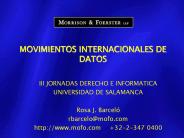 MOVIMIENTOS INTERNACIONALES DE DATOS