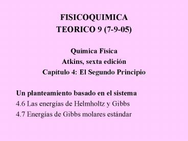 FISICOQUIMICA