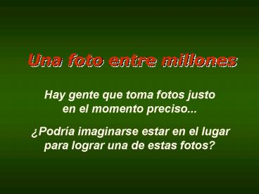 Una foto entre millones