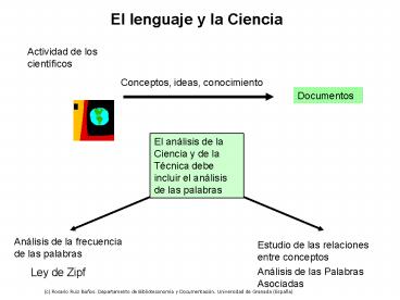 El lenguaje y la Ciencia