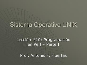 Sistema Operativo UNIX