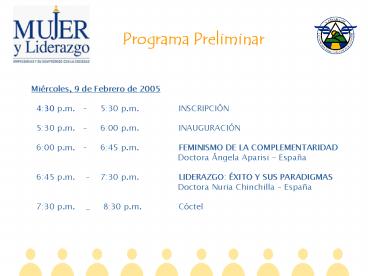 Mircoles, 9 de Febrero de 2005