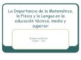 La%20Importancia%20de%20la%20Matem PowerPoint PPT Presentation