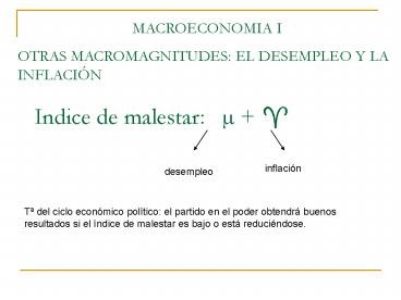 TEMA 1: El desempleo y la inflacin