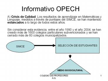Informativo OPECH
