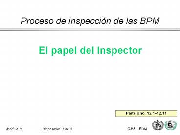 Proceso de inspecci