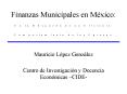 Finanzas Municipales en M PowerPoint PPT Presentation