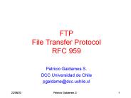 FTP File Transfer Protocol RFC 959