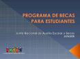 PROGRAMA DE BECAS PARA ESTUDIANTES PowerPoint PPT Presentation