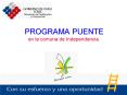 PROGRAMA PUENTE en la comuna de Independencia. PowerPoint PPT Presentation