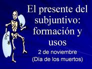 El presente del subjuntivo: formaci
