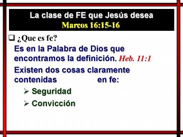 La clase de FE que Jess desea presentation | free to view