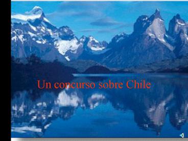 Un concurso sobre Chile