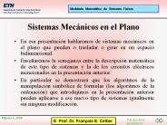 Sistemas Mecnicos en el Plano