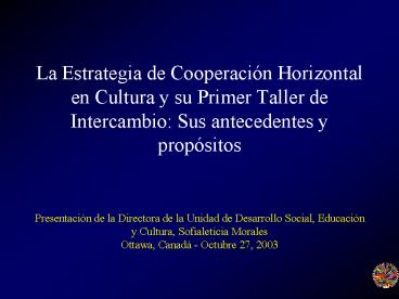 La Estrategia de Cooperaci