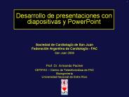 Desarrollo de presentaciones con diapositivas y PowerPoint