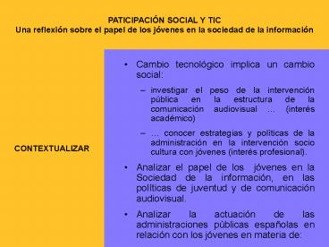 Cambio tecnolgico implica un cambio social:
