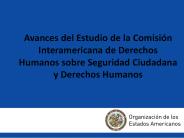 Avances del Estudio de la Comisi