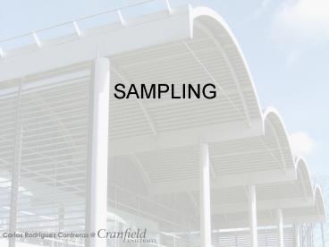Introduccin a las Tcnicas de Muestreo