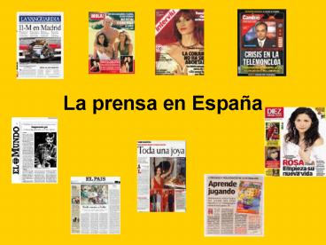 La prensa en Espaa